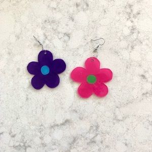 y2k flower earrings